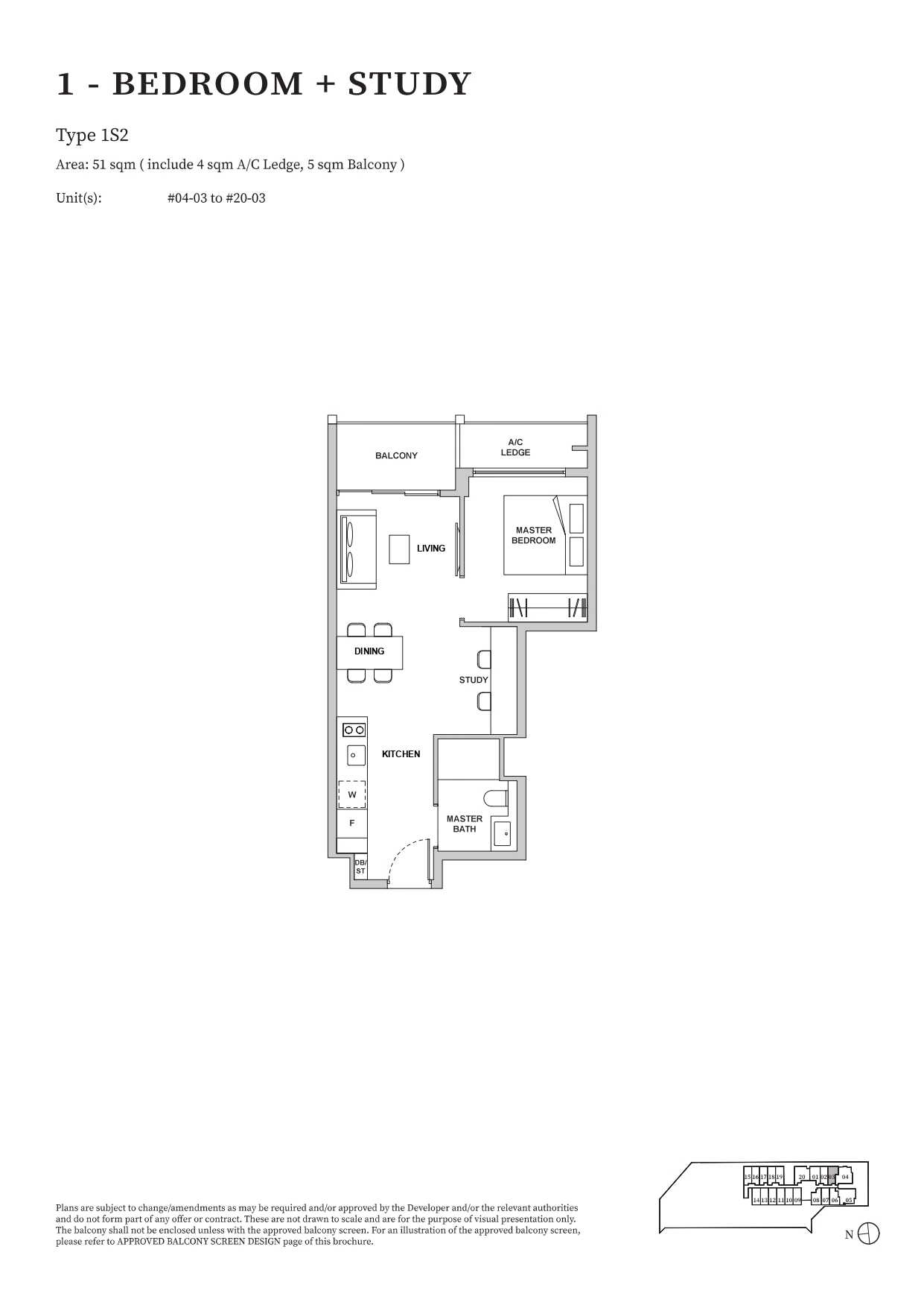 TMW Maxwell 1 Bedroom Floor Plan 5