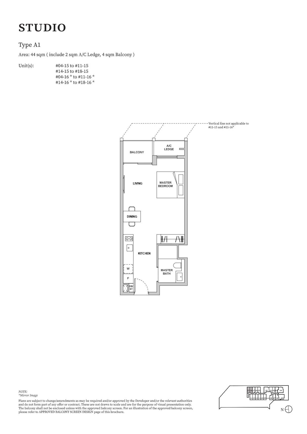 TMW Maxwell 1 Bedroom Floor Plan 6