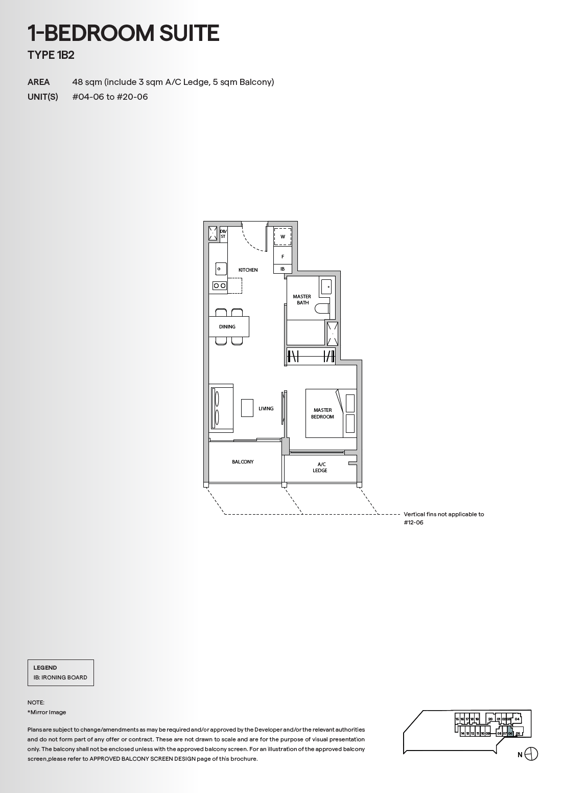 TMW Maxwell 1 Bedroom Floor Plan 15
