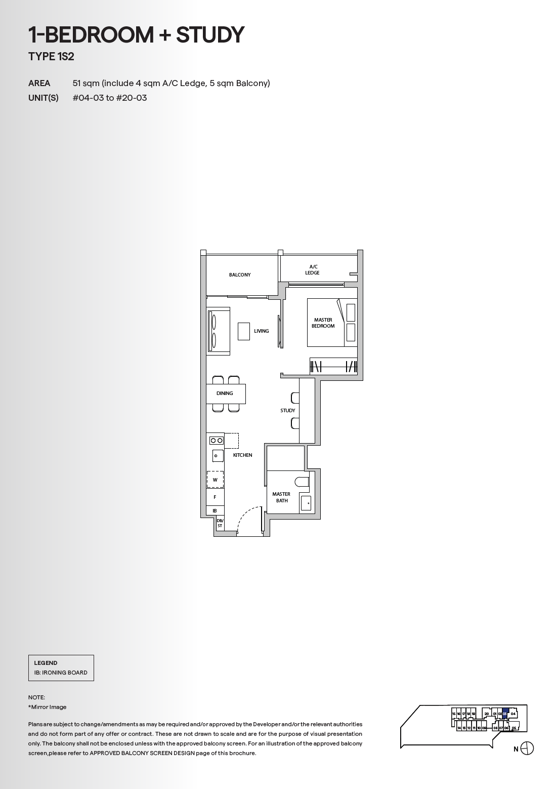 TMW Maxwell 1 Bedroom Floor Plan 17