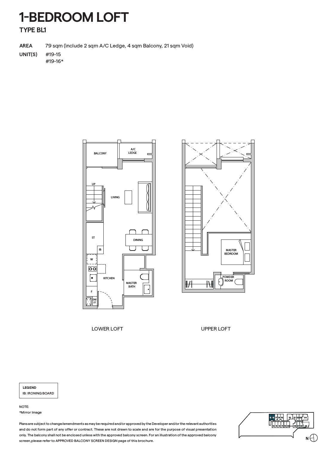 TMW Maxwell 1 Bedroom Floor Plan 19